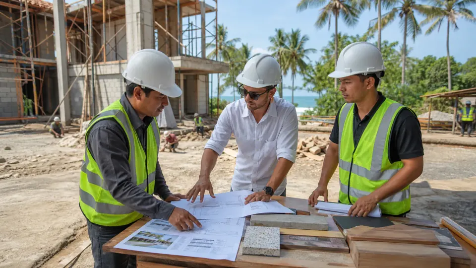 Pertemuan penyeleksian kontraktor untuk proyek di Bali.